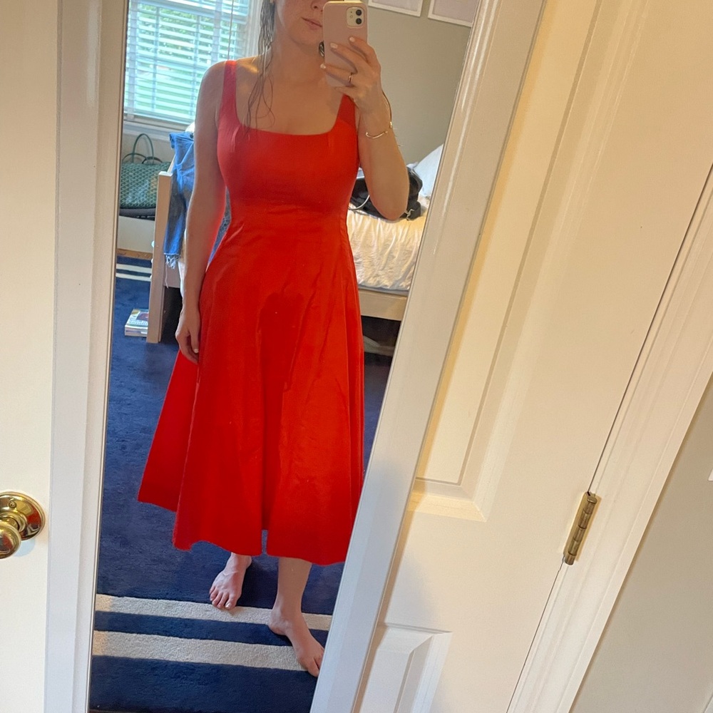 Orange/Red Boden Dress